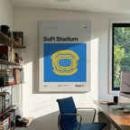 LA Football Stadium Canvas Art