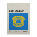 LA Football Stadium Canvas Art