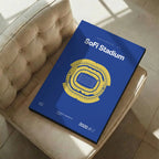 Los Angeles Football Stadium Bold Canvas Art