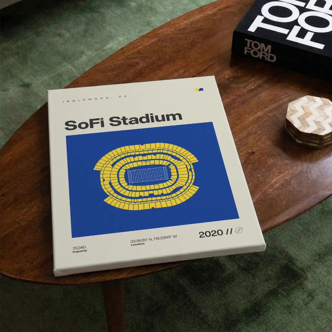 Los Angeles Football Stadium Canvas Art