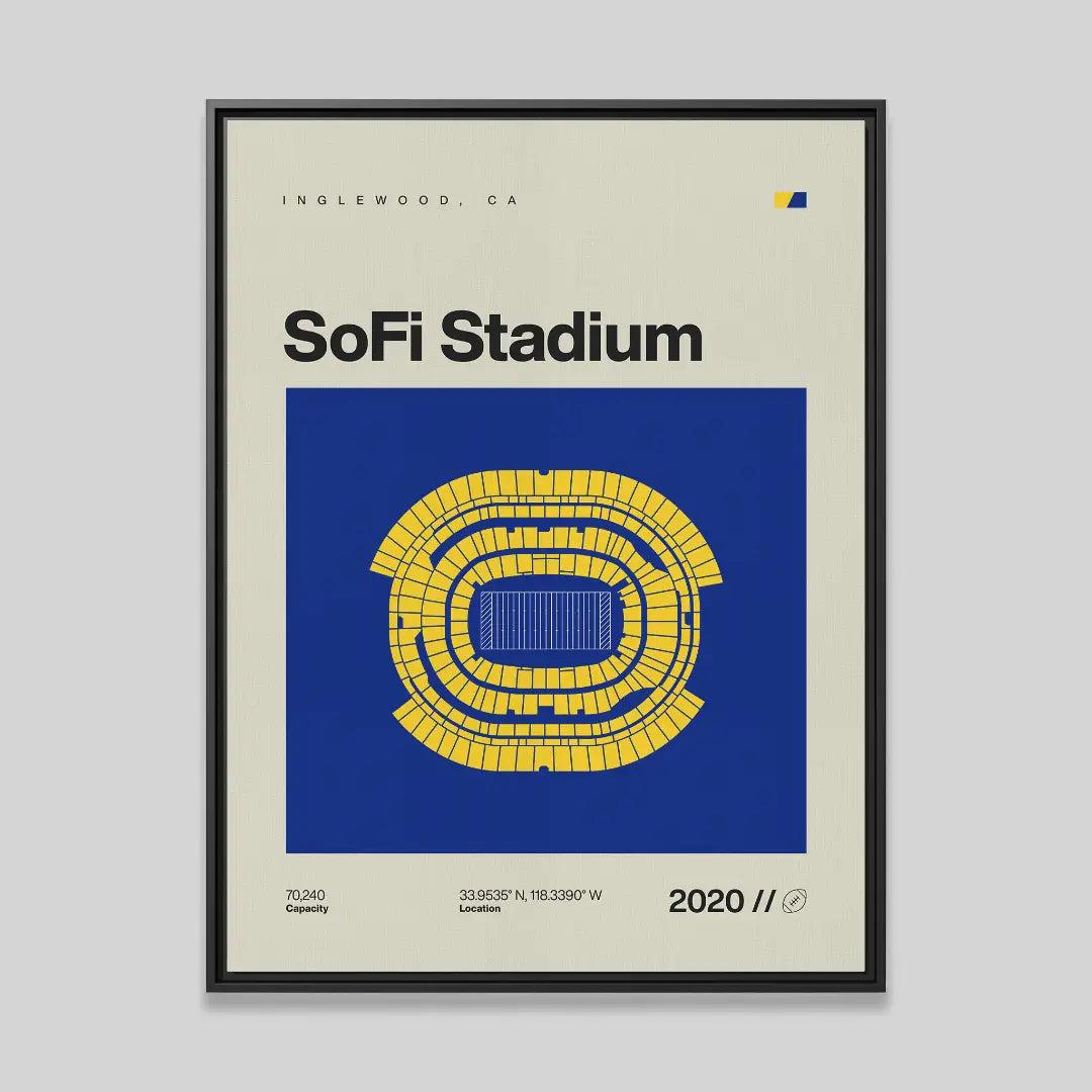 Los Angeles Football Stadium Canvas Art