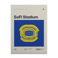 Los Angeles Football Stadium Canvas Art