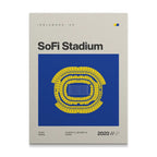 Los Angeles Football Stadium Canvas Art