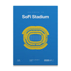 LA Football Stadium Bold Canvas Art