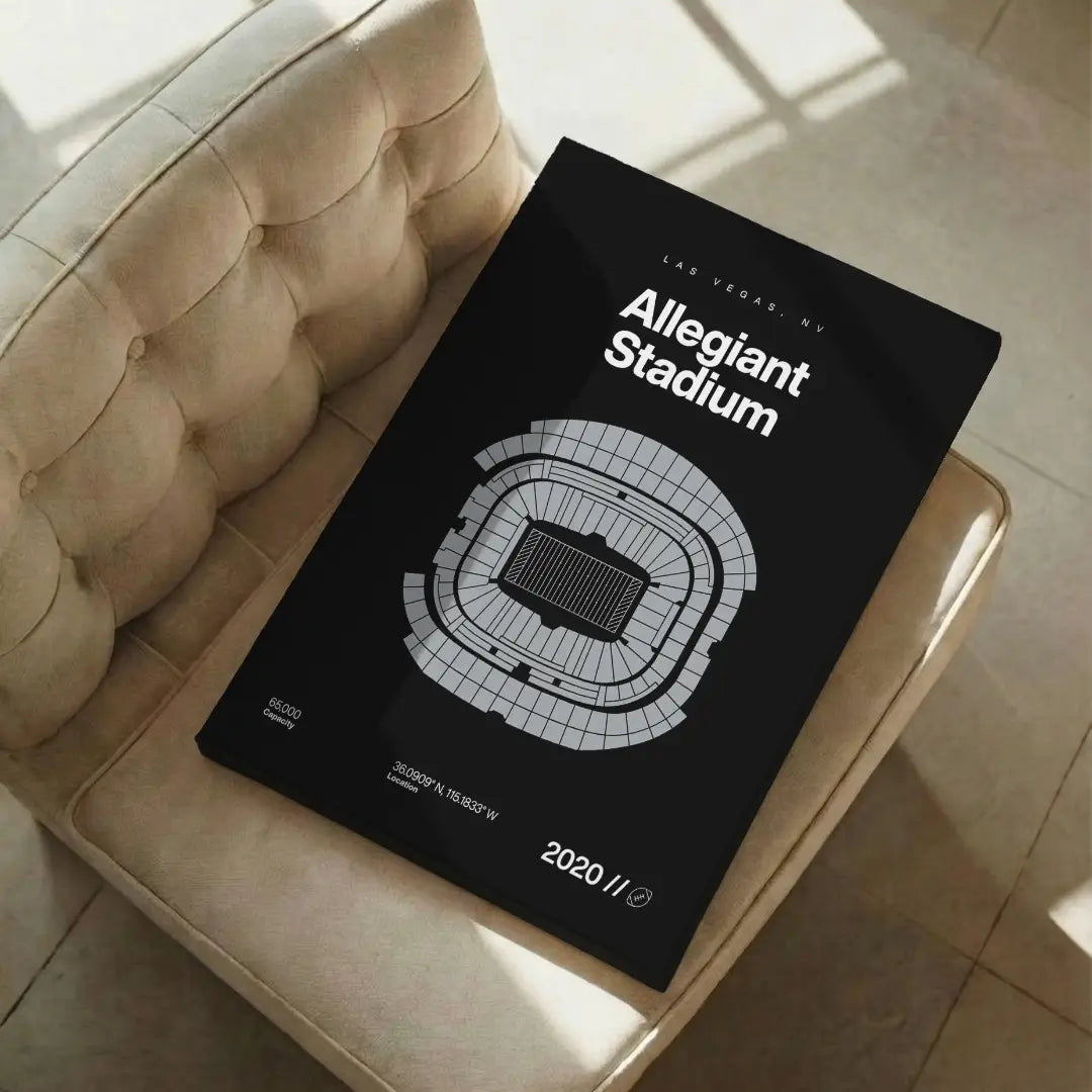 Las Vegas Football Stadium Bold Canvas Art
