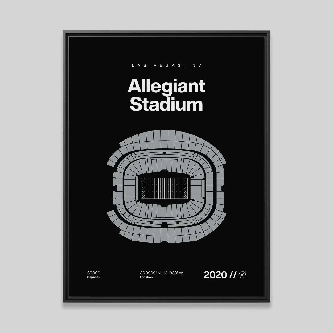 Las Vegas Football Stadium Bold Canvas Art