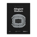 Las Vegas Football Stadium Bold Canvas Art