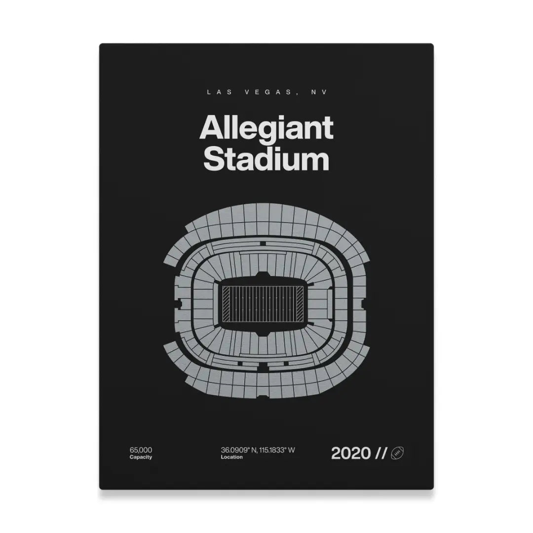 Las Vegas Football Stadium Bold Canvas Art