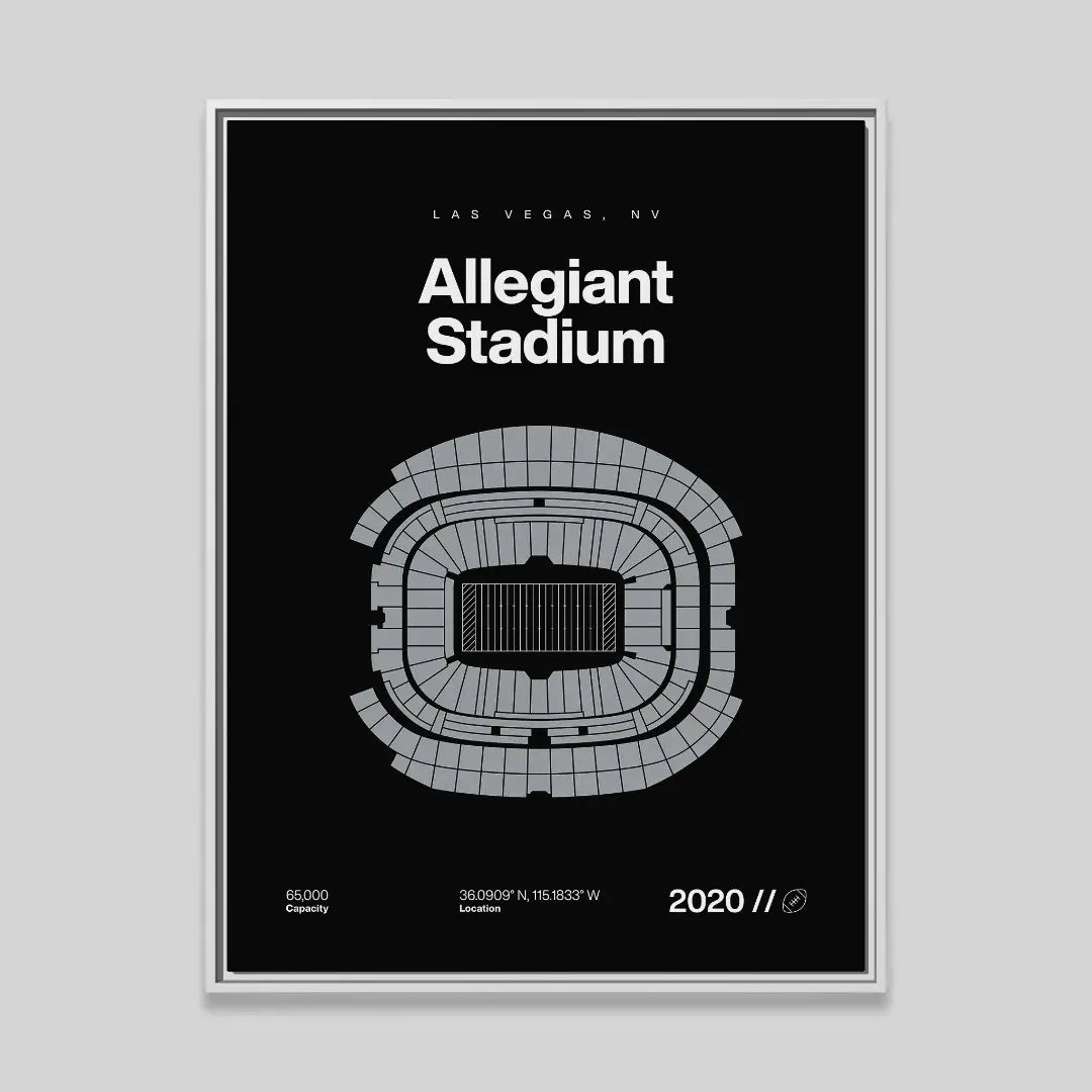 Las Vegas Football Stadium Bold Canvas Art