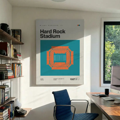 Miami Football Stadium Canvas Art