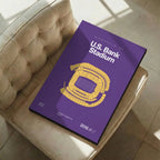 Minnesota Football Stadium Bold Canvas Art