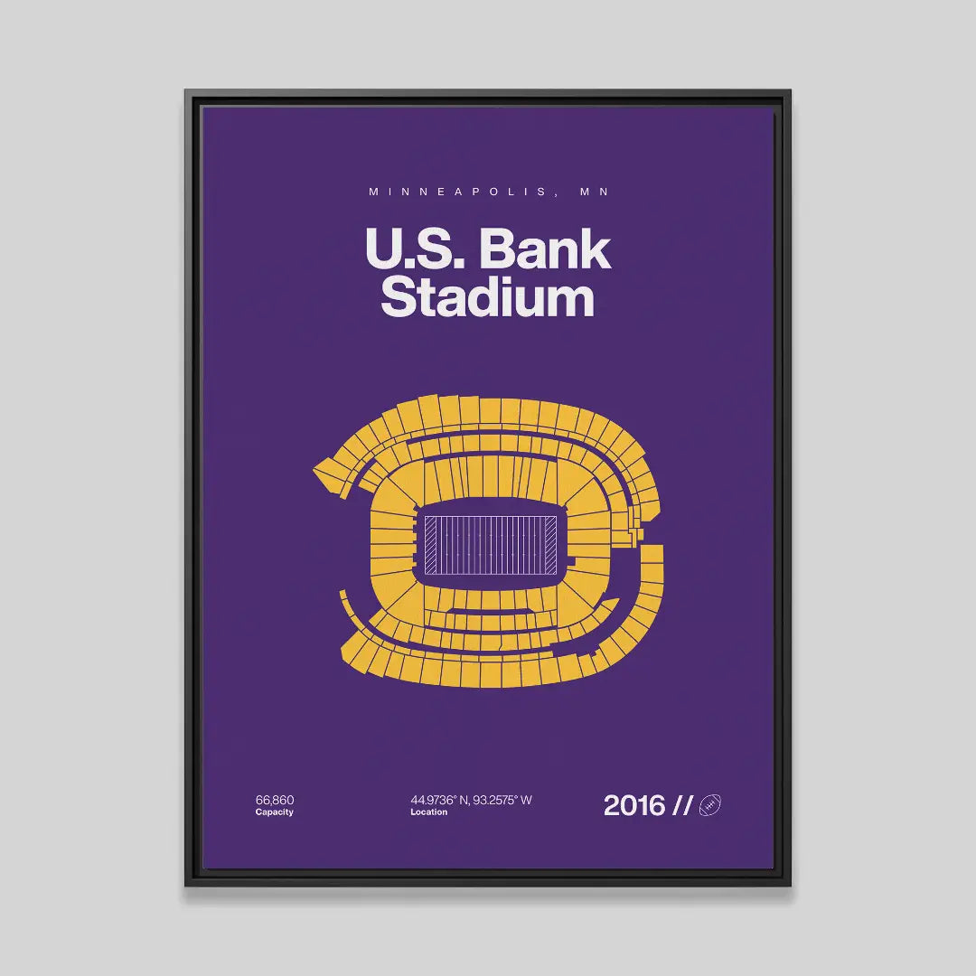 Minnesota Football Stadium Bold Canvas Art