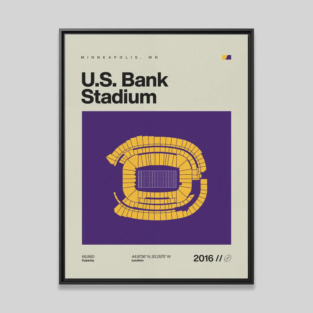 Minnesota Football Stadium Canvas Art