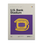 Minnesota Football Stadium Canvas Art