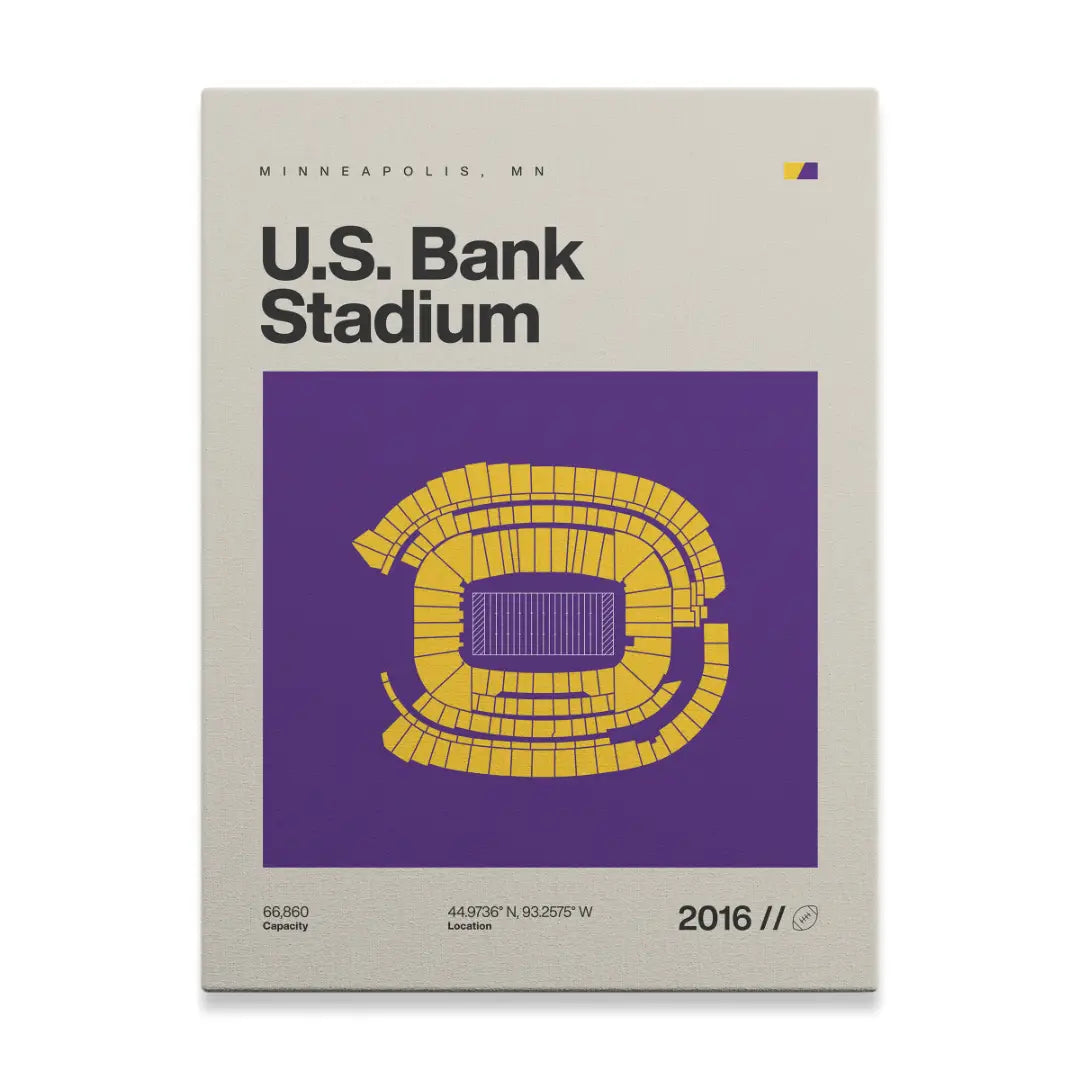 Minnesota Football Stadium Canvas Art