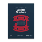 New England Football Stadium Bold Canvas Art