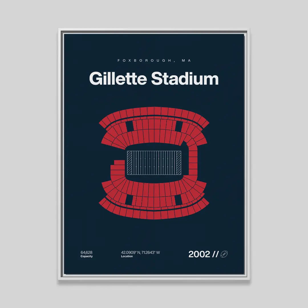 New England Football Stadium Bold Canvas Art