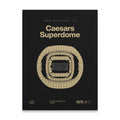 New Orleans Football Stadium Bold Canvas Art