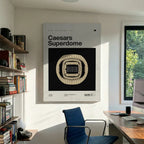 New Orleans Football Stadium Canvas Art