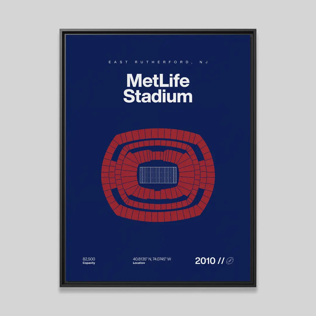 New York Football Stadium Bold Canvas Art