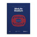 New York Football Stadium Bold Canvas Art