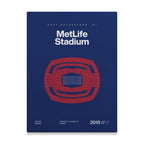 New York Football Stadium Bold Canvas Art