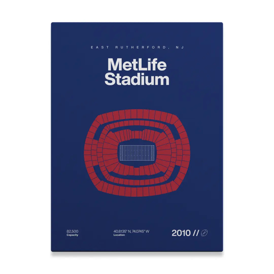 New York Football Stadium Bold Canvas Art