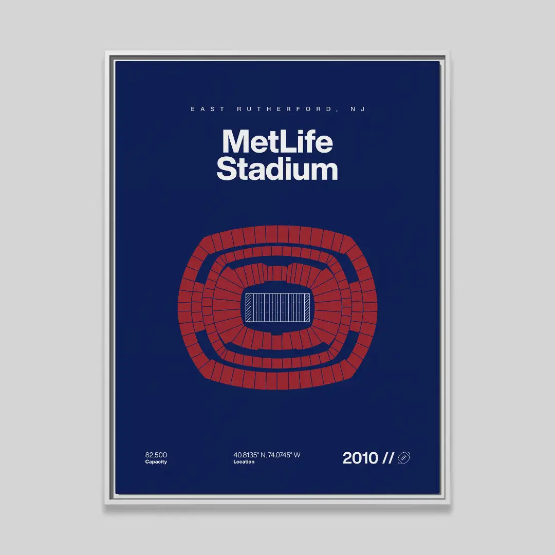 New York Football Stadium Bold Canvas Art