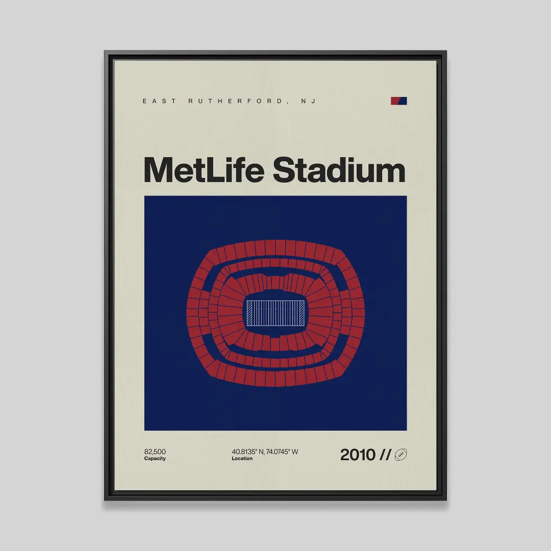 New York Football Stadium Canvas Art