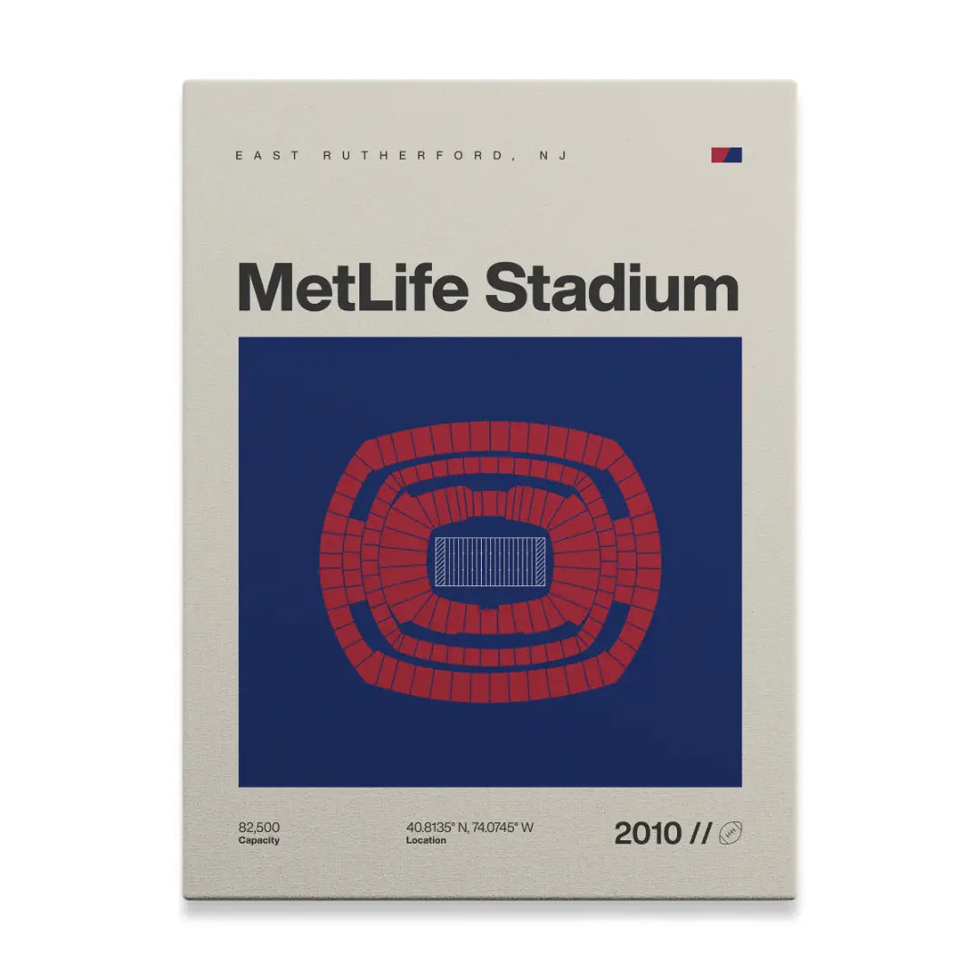 New York Football Stadium Canvas Art