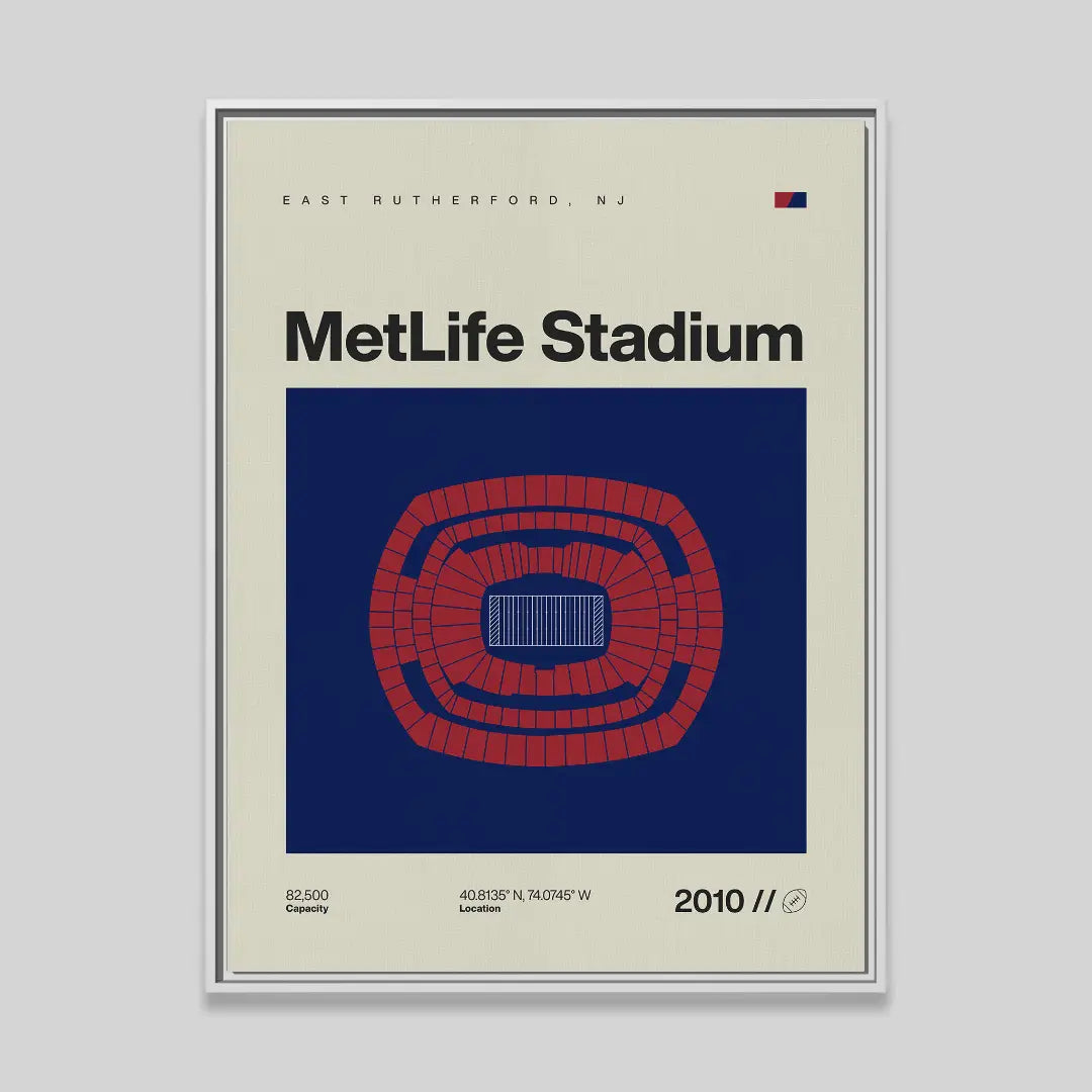 New York Football Stadium Canvas Art