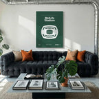 NY Football Stadium Bold Canvas Art