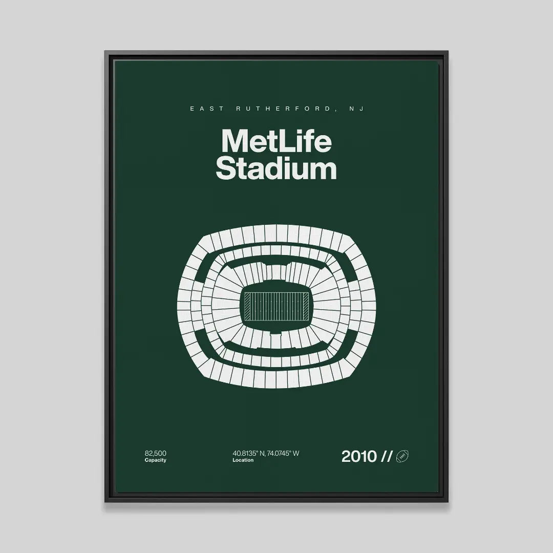 NY Football Stadium Bold Canvas Art