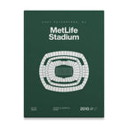 NY Football Stadium Bold Canvas Art