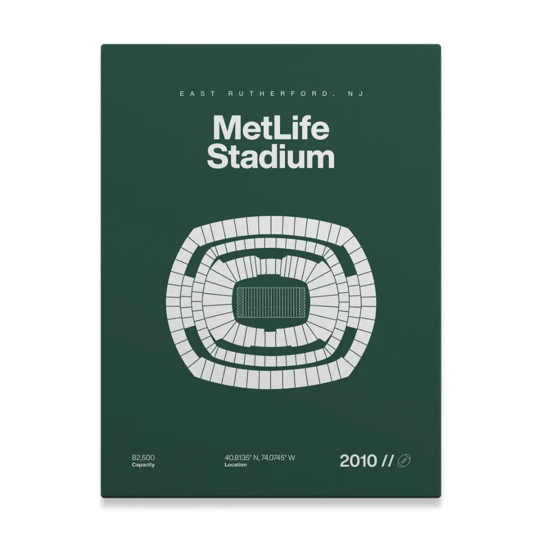NY Football Stadium Bold Canvas Art