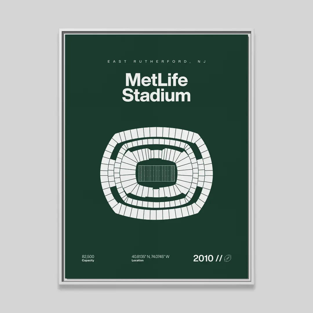 NY Football Stadium Bold Canvas Art