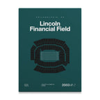 Philadelphia Football Stadium Bold Canvas Art
