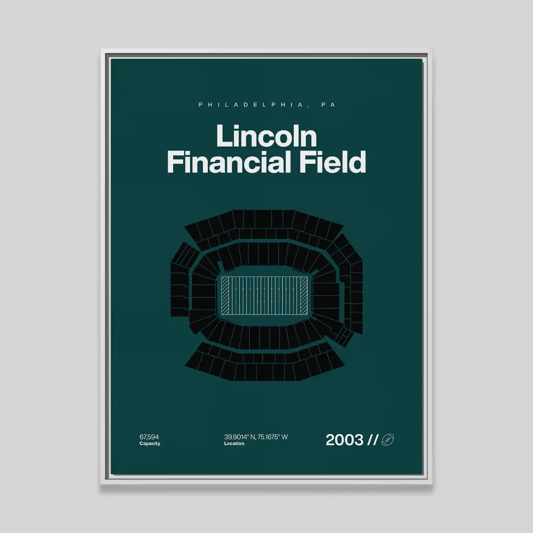 Philadelphia Football Stadium Bold Canvas Art