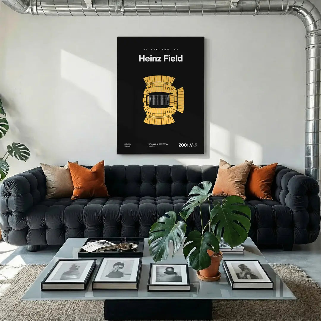 Pittsburgh Football Stadium Bold Canvas Art