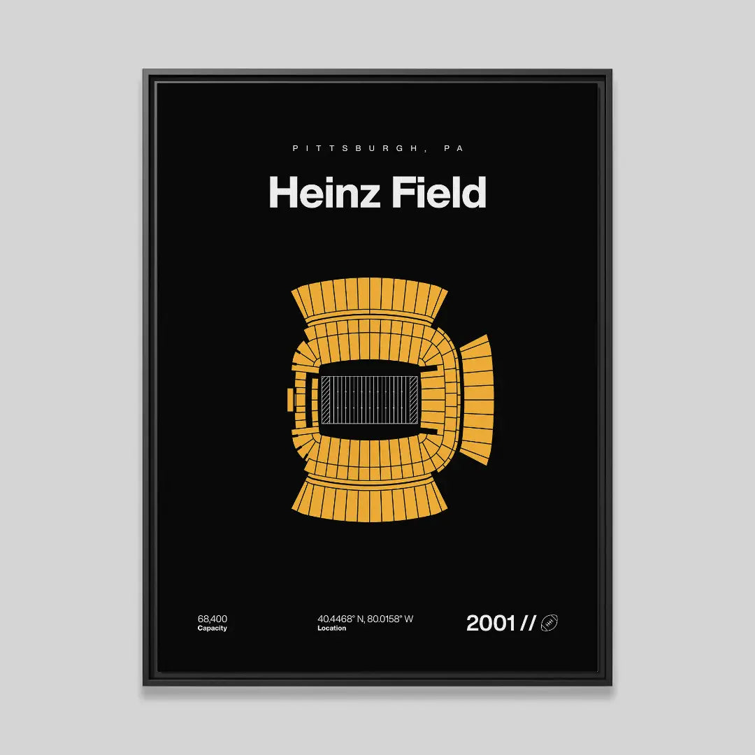Pittsburgh Football Stadium Bold Canvas Art