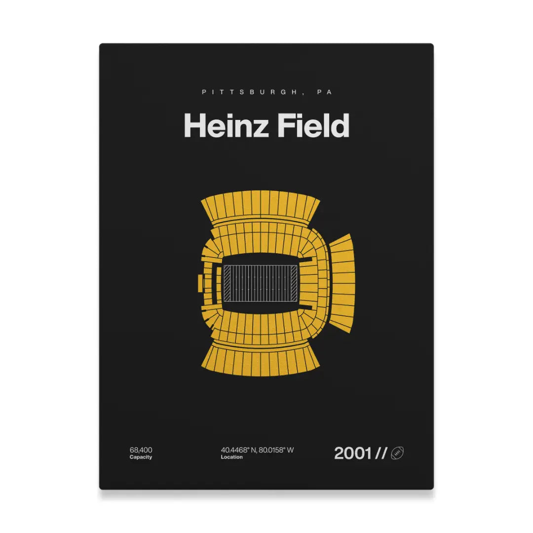 Pittsburgh Football Stadium Bold Canvas Art