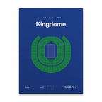 Seattle Football Retro Stadium Bold Canvas Art