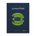 Seattle Football Stadium Bold Canvas Art