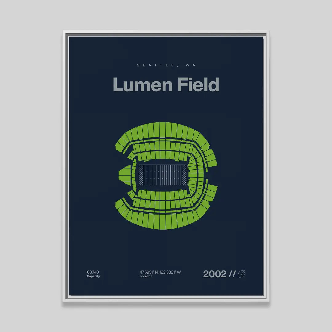 Seattle Football Stadium Bold Canvas Art