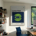 Seattle Football Stadium Canvas Art