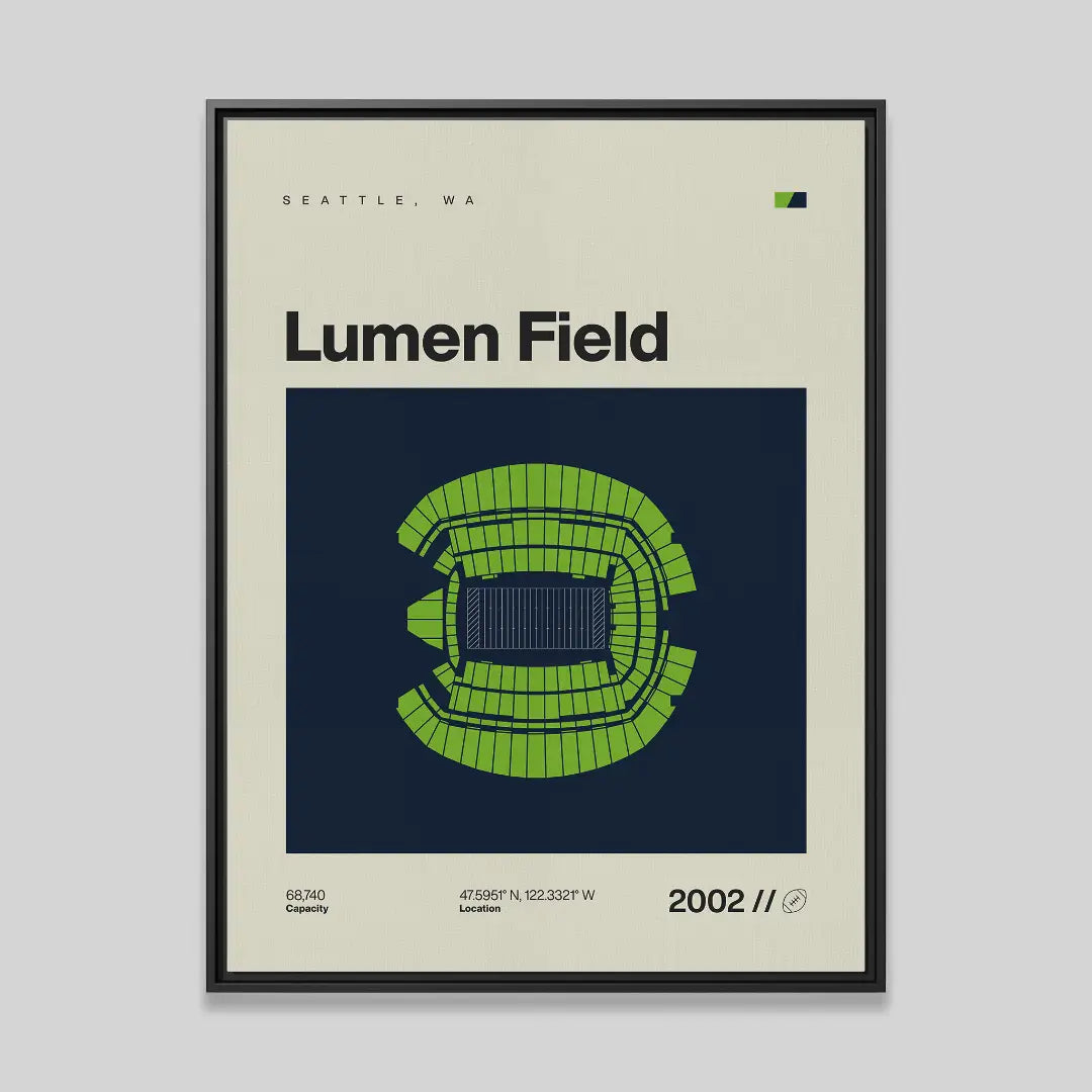 Seattle Football Stadium Canvas Art