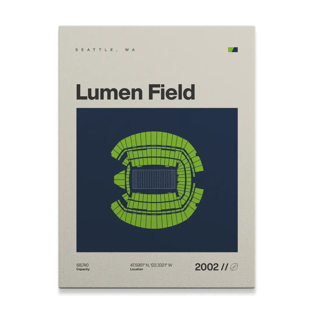 Seattle Football Stadium Canvas Art