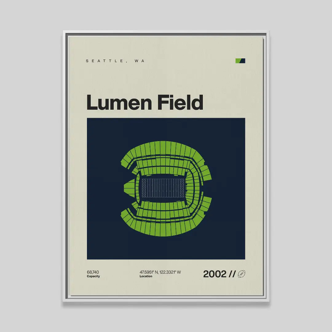 Seattle Football Stadium Canvas Art