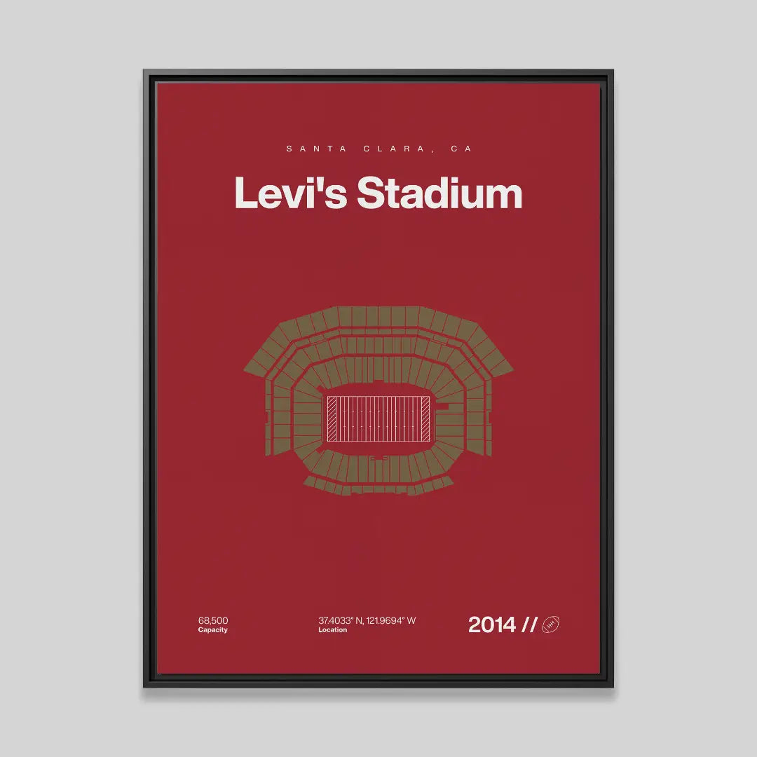 San Francisco Football Stadium Bold Canvas Art