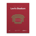 San Francisco Football Stadium Bold Canvas Art